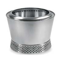 Rentbrennende Bålpanne  Lue 50 Rentbrennende ildsted i rustfritt stål