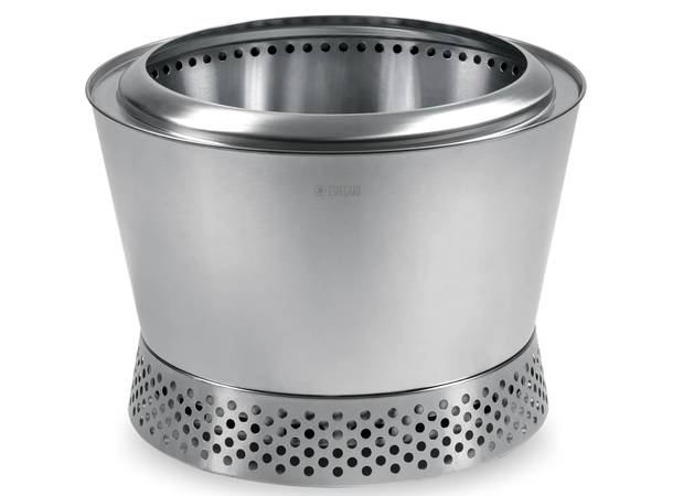 Rentbrennende Bålpanne  Lue 50 Rentbrennende ildsted i rustfritt stål 