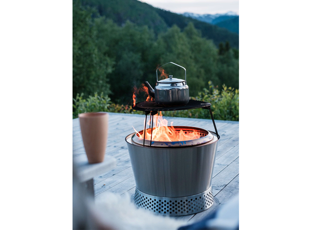 Rentbrennende Bålpanne  Lue 50 Rentbrennende ildsted i rustfritt stål 