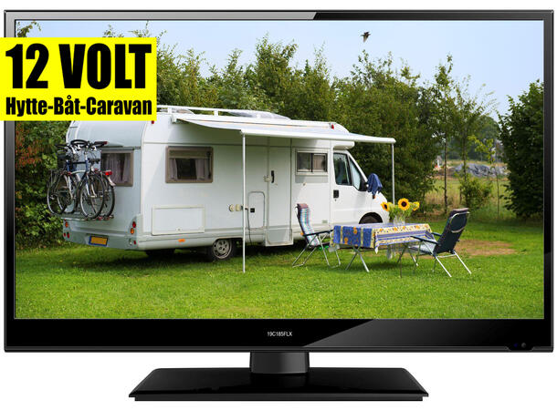 TV Finlux 22" med DVD 12V/230V LED Smart 12V kabel inkludert 