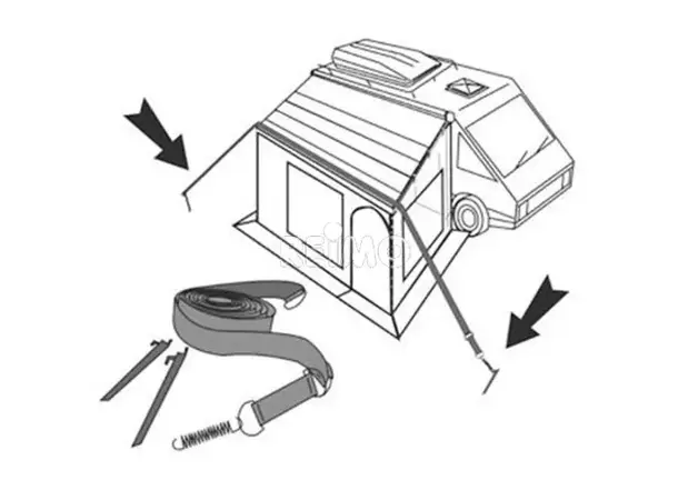 Fiamma stormfestesett for markiser | Caravan.no