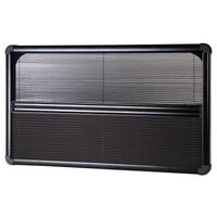 Rullegardin med aluminiumsramme VW T5/T6 sidevindu – hvit innerramme PS!