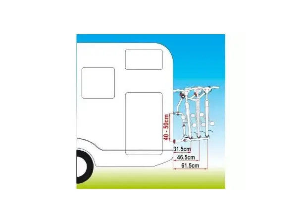 Fiamma bakstativ Carry-Bike CL – For 2 sykler | Caravan.no