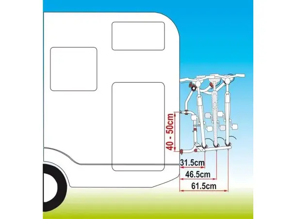 Fiamma bakstativ Carry-Bike CL – For 2 sykler | Caravan.no