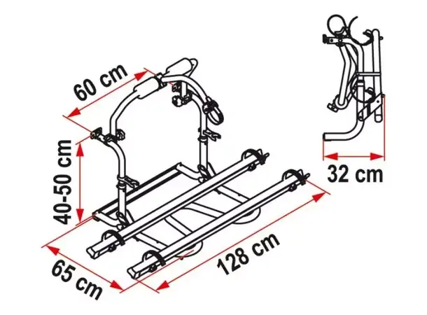 Fiamma bakstativ Carry-Bike CL – For 2 sykler | Caravan.no