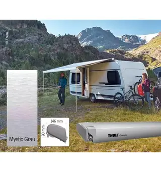Thule takmarkise 6300 400 cm Mystic grey / Sølv