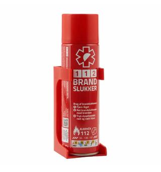 112 Fire Stopper slukkespray 400 ml Nå inkludert veggfeste, brannslukker