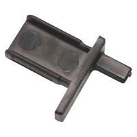 Left end piece with bolt (black) 