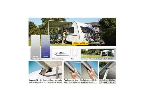 Thule posemarkise 1200 500 cm Mystic grey / Hvit 