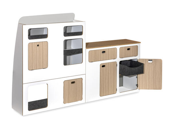 FLATPACK møbelpakke til VW T5/T6/T6.1 med kort akselavstand (ka 