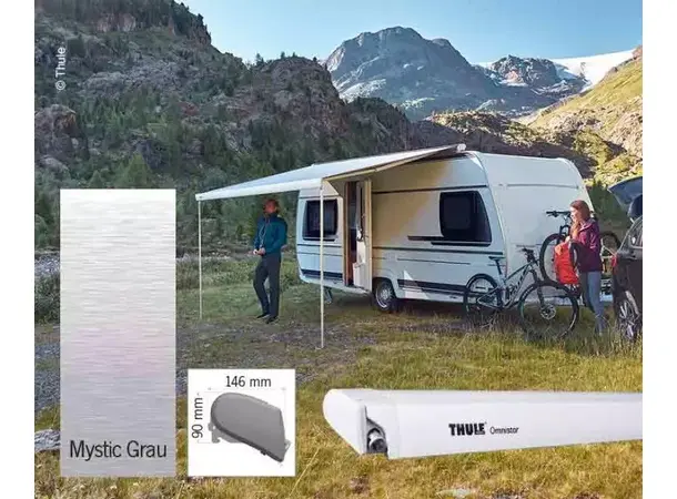 Thule takmarkise 6300 450 cm Mystic grey / Hvit 