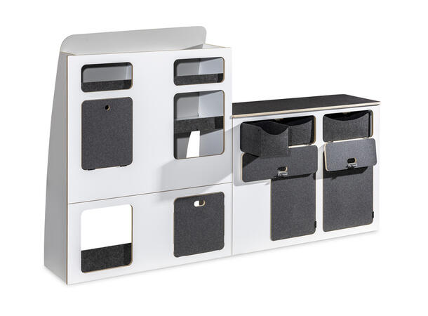 FLATPACK møbelpakke til VW T5/T6/T6.1 med kort akselavstand 