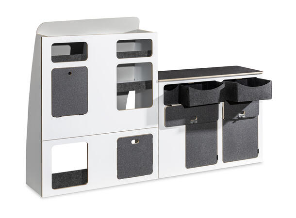 FLATPACK møbelpakke til VW T5/T6/T6.1 med kort akselavstand 