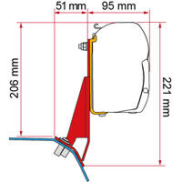Fiamma adapterkit V710 for F43 og F45 