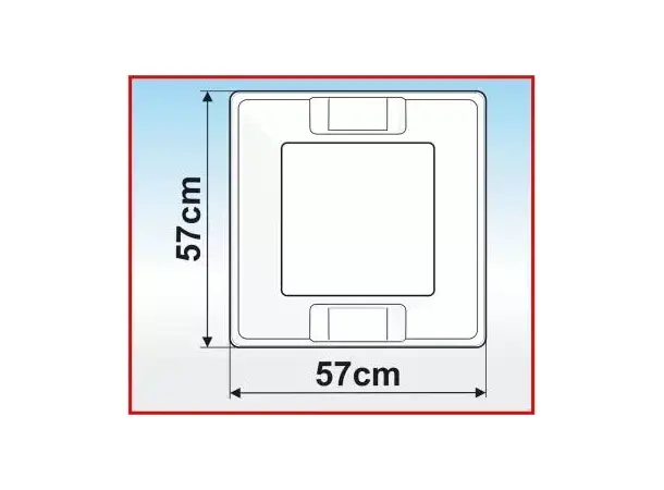 Fiamma takluke 50x50 cm Vent hvit Inkl. rullegardin 