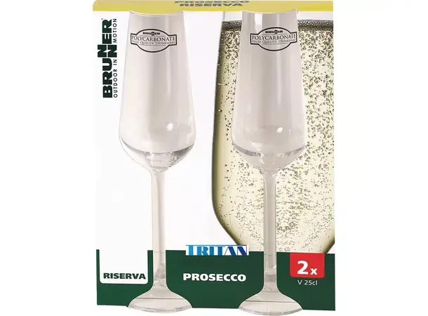 Proseccoglass 25 cl 2 stk 