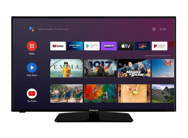 TV Finlux 43" 12V/230V LED Smart, Androi Uten DVD 