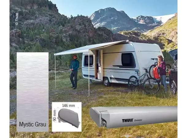 Thule takmarkise 6300 450 cm Mystic grey / Sølv 