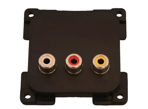 Uttak audio/video C-Line u/ramme hvit 50x50mm 