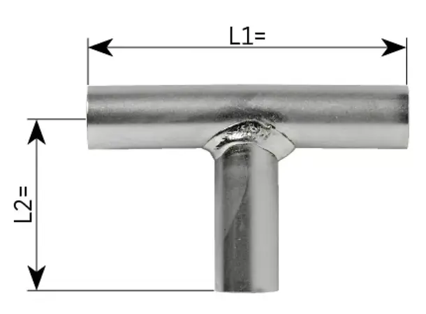 T-rør 22mm - 110x60 