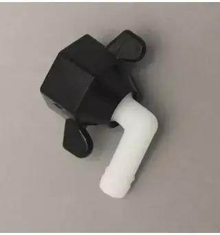 10 mm tilkoblingsnippel Shurflopumpe Vinklet