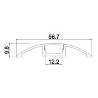 Aluminiumprofil for LED-list 1,5 m 