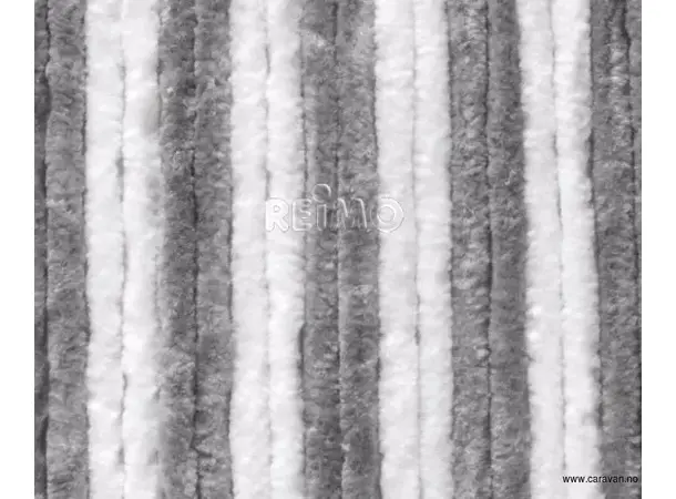 Arisol dørforheng 120x185 grå /hvit | Caravan.no