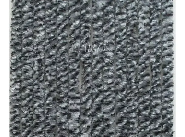 Arisol dørforheng 56x205 grå/hvit/svart 