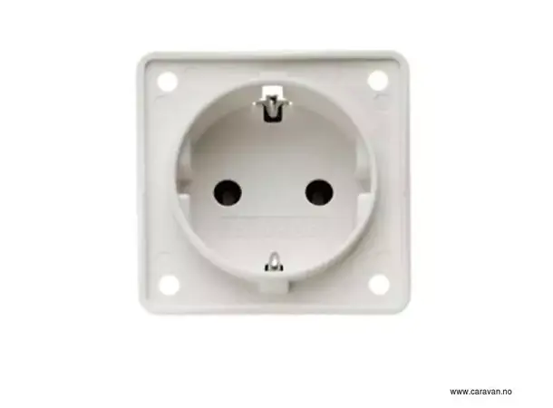 Berker Integro Schuko kontakt 230V hvit 