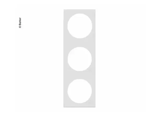 Berker Integro pure 3-veis ramme krom | Caravan.no