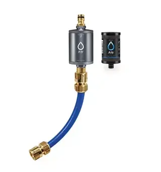 Alb Mobil Active vannfilter titanium grå Vannfilter med Mobil GEKA tilkoblingsset