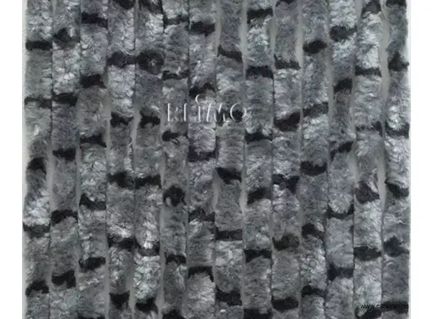 Arisol dørforheng 56x205 grå/svart | Caravan.no