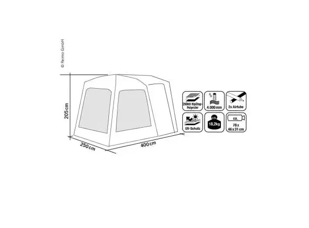 Baktelt hekktelt Movelite 1, lufttelt | Caravan.no