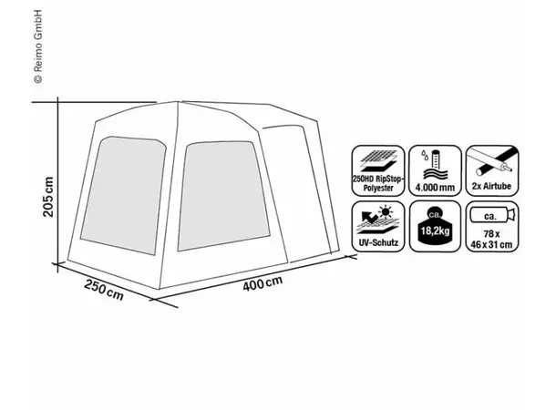 Baktelt hekktelt Movelite 1, lufttelt | Caravan.no