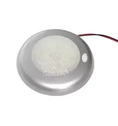 12LED hvit, 6 LEDs 12V Ø78 mm