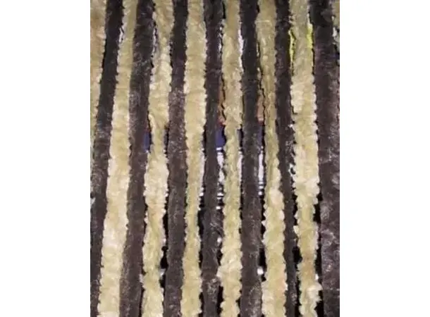 Arisol plysjforheng 56x205 cm – Brun / Beige | Caravan.no