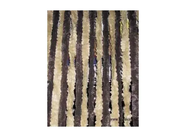 Arisol plysjforheng 56x205 cm – Brun / Beige | Caravan.no