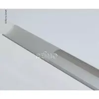 Aluminium hjørneprofil 1,5 m cover + klips for LED-strips
