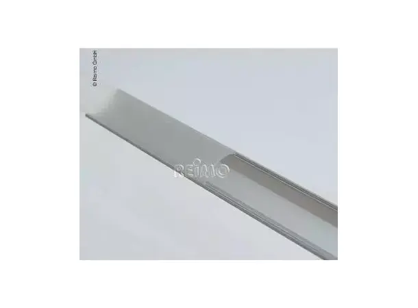 Aluminium hjørneprofil 1,5 m cover + klips for LED-strips 