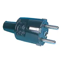 Støpsel 220V hann schuko PVC kort 