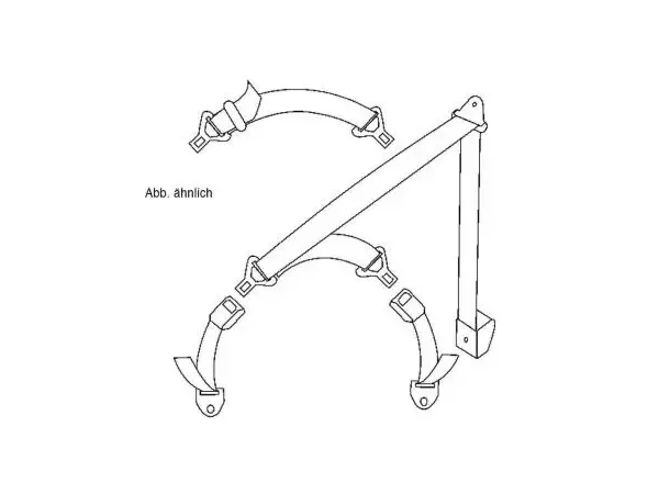 3-punkts Automatik spesialbelte Horisontalt 