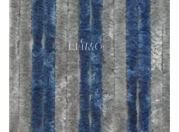 Arisol dørforheng 56x185 grå/mørk blå | Caravan.no