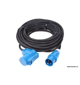 Kabel 10m hann CEE17 + vinkelstikk