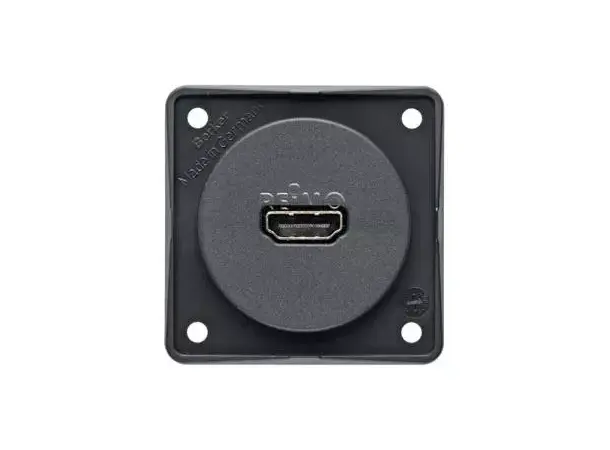 Berker HDMI-kontakt 1.3 Deep Audio Antrasitt 
