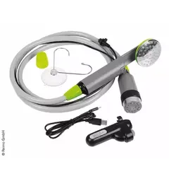 Camp4 campingdusj Med oppladbar elektrisk pumpe