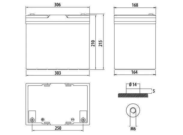 Carbest AGM batteri 90Ah | Caravan.no