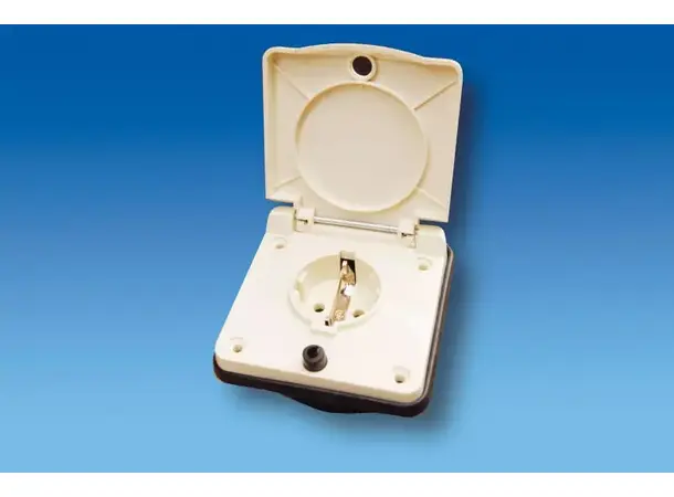 Carbest forteltstikkontakt 230V hvit | Caravan.no