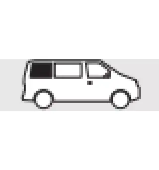 Carbest høyre sidevindu Mercedes Vito L1/L2 fra 2015