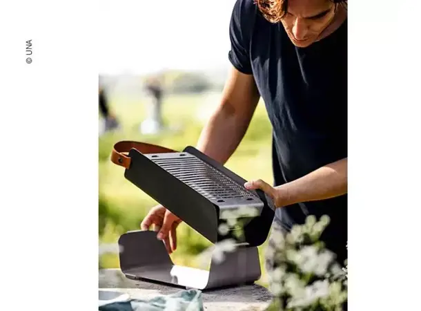 Bordgrill Una turkis for trekull – 43x16x9 cm | Caravan.no