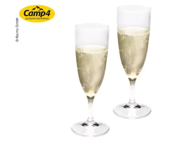 Camp4 Champagneglass Estella – Sett med 2 stk | Caravan.no